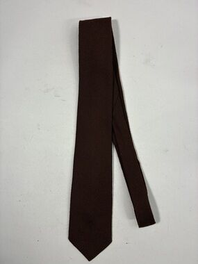 Men's Brown Knit Tie - Classic Solid Style